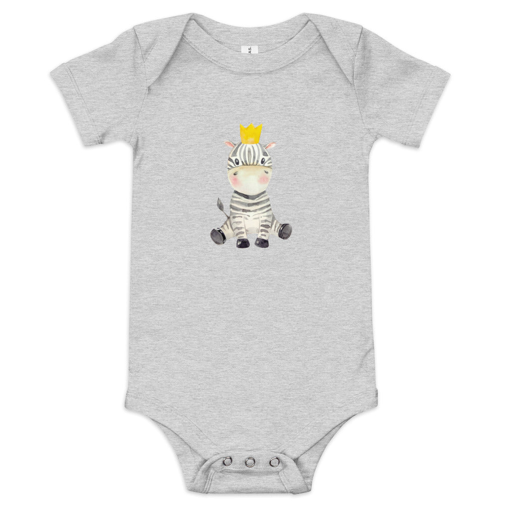 Baby short sleeve one piece - Zebra