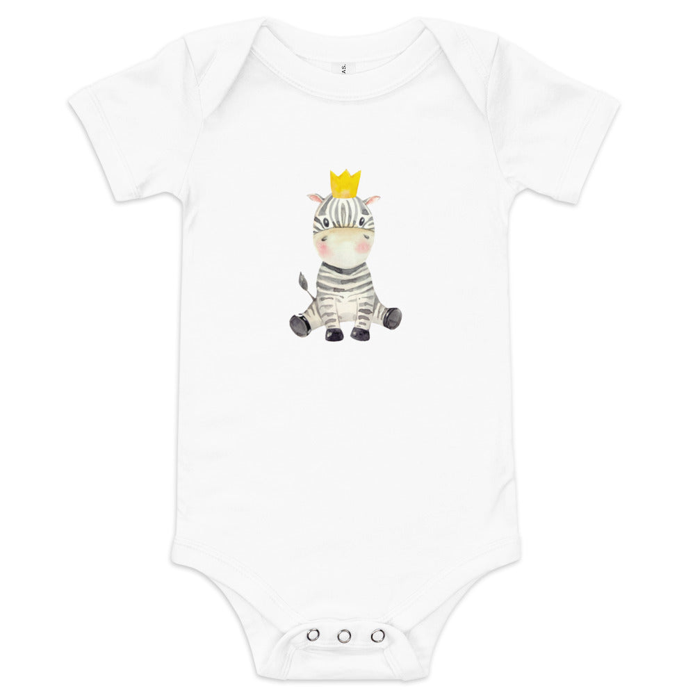 Baby short sleeve one piece - Zebra